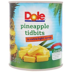 DỨA MIẾNG NHỎ DOLE - DOLE PINEAPPLE TIDBITS IN EXTRA LIGHT SYRUP