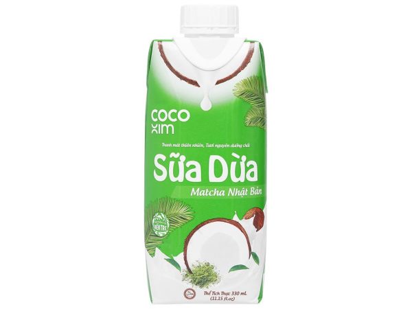 Sữa Dừa Đóng Hộp Cocoxim Matcha 330ml
