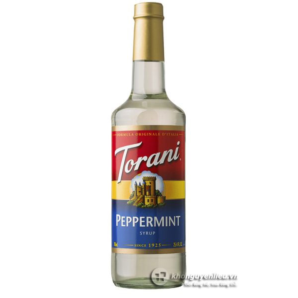 Torani sirô bạc hà trắng peppermint – chai 750ml